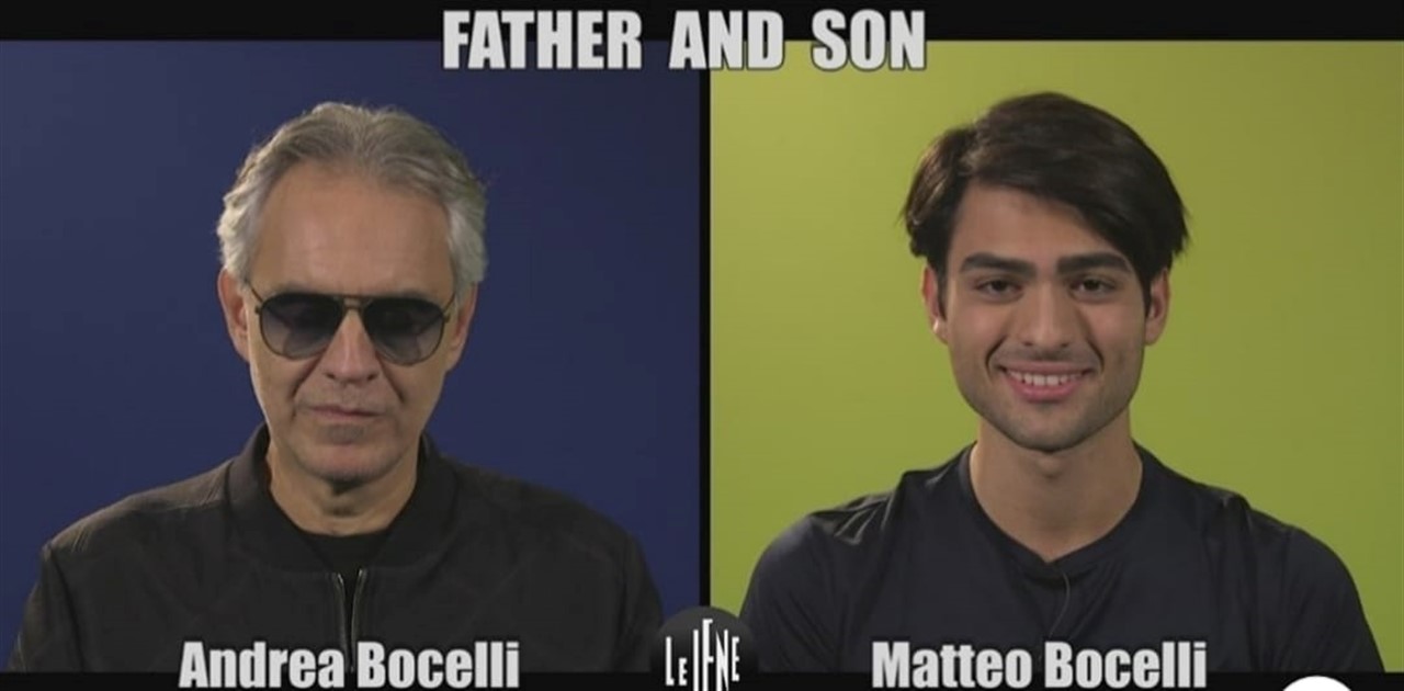 Le Iene intervista doppia Andrea Bocelli e suo figlio