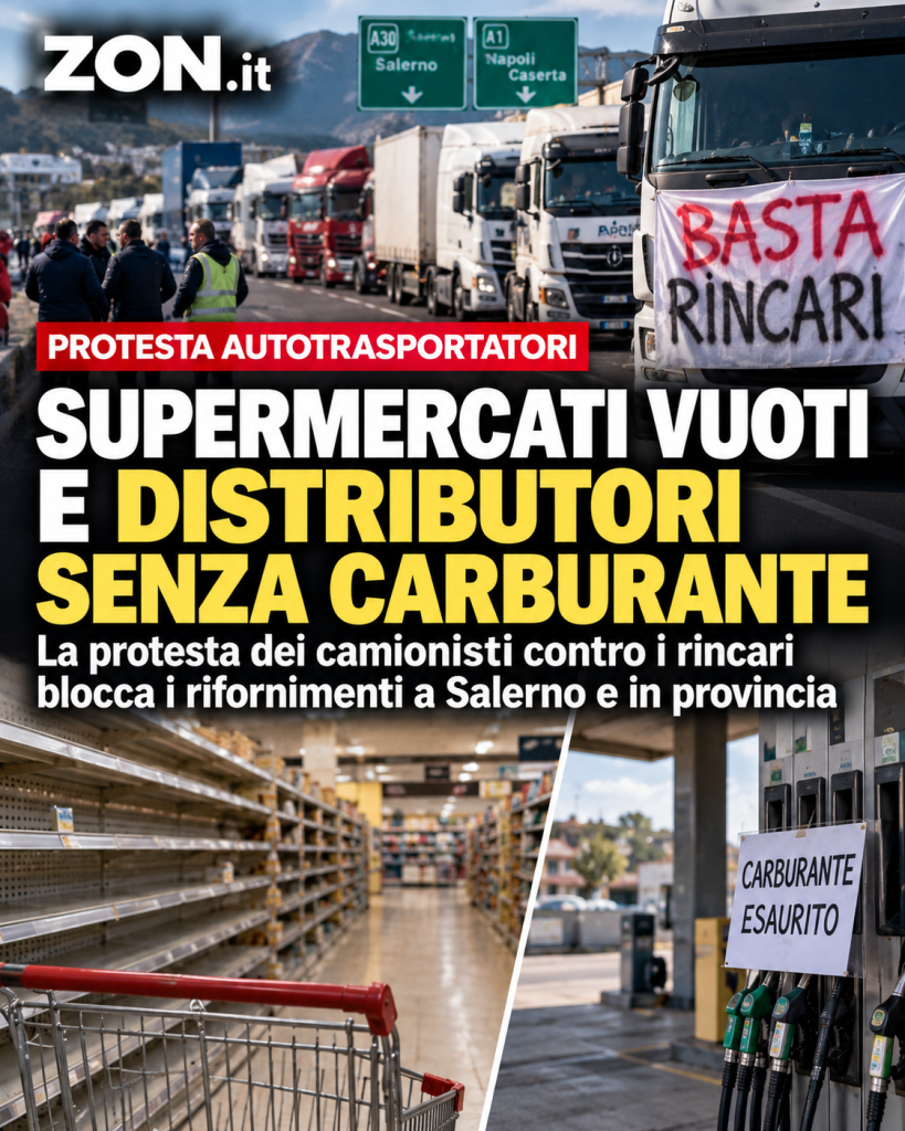 protesta dei tir scaffali vuoti e pompe a secco a salerno e provincia cosa manca e cosa fare da Zon.it protesta dei tir scaffali vuoti e pompe a secco a salerno e provincia cosa manca e cosa fare