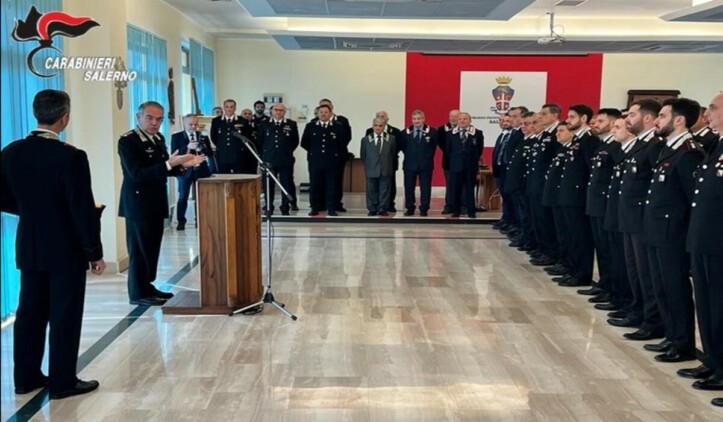 Salerno il Comandante Andrea Rispoli visita il Comando Provinciale