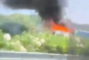 Camion in fiamme sul raccordo Salerno-Avellino