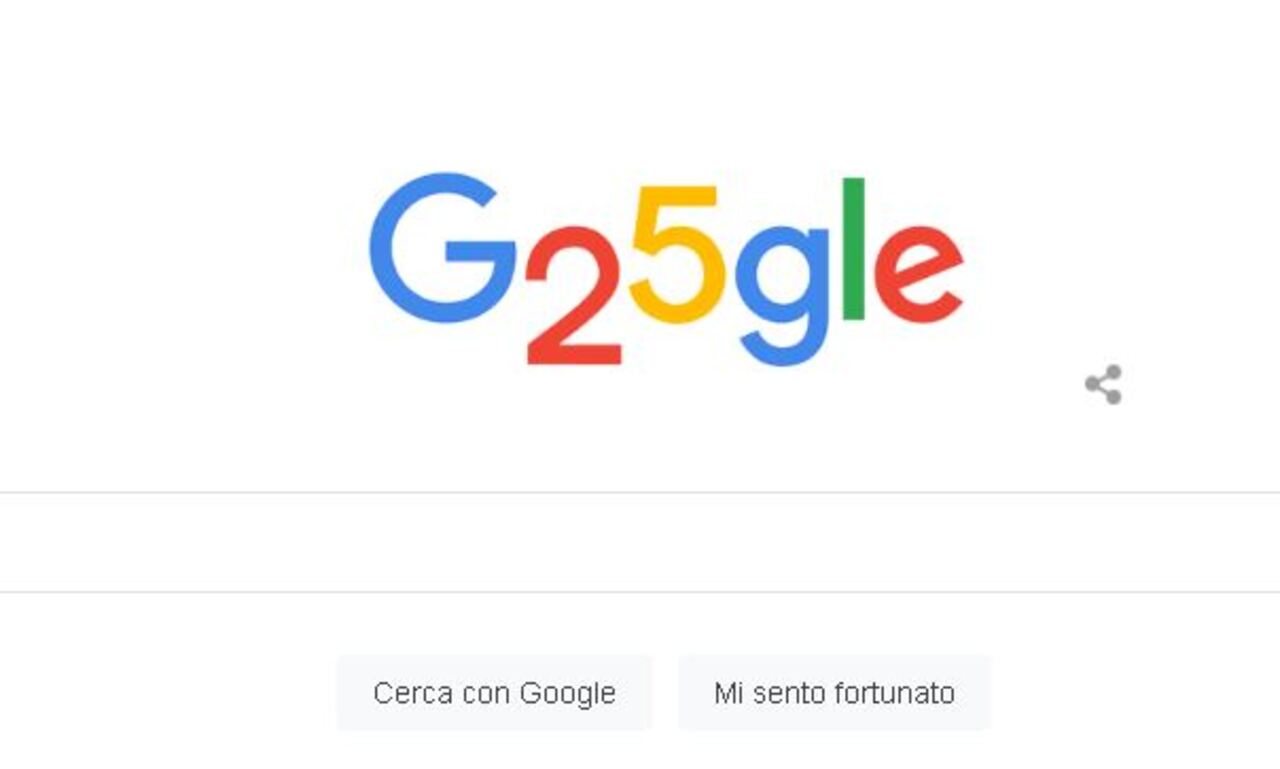 Google: oggi è il 25° compleanno del motore di ricerca