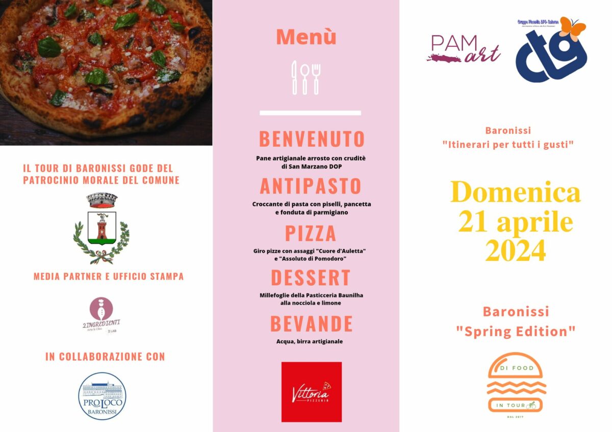 A Baronissi torna l’evento “Di Food in Tour” nella “Spring Edition”