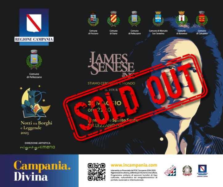 Sold-out a Pellezzano per il concerto di James Senese in programma domani 30 maggio presso l'Eremo dello Spirito Santo