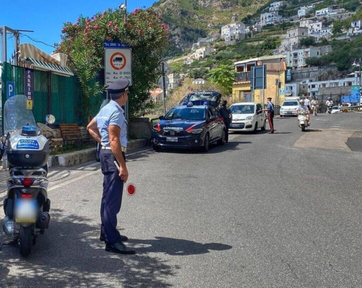 Polizia-Municipale-Amalfi Costa d'Amalfi targhe alterne