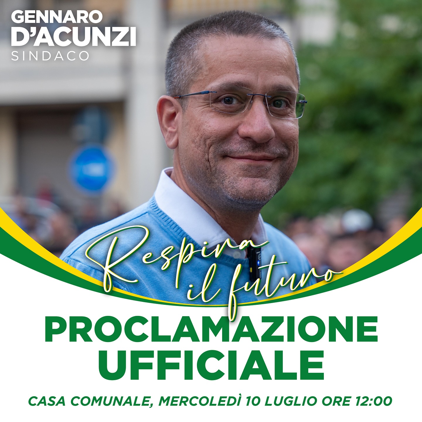Nocera Superiore, Gennaro D’Acunzi: oggi la sua nomina a Primo Cittadino