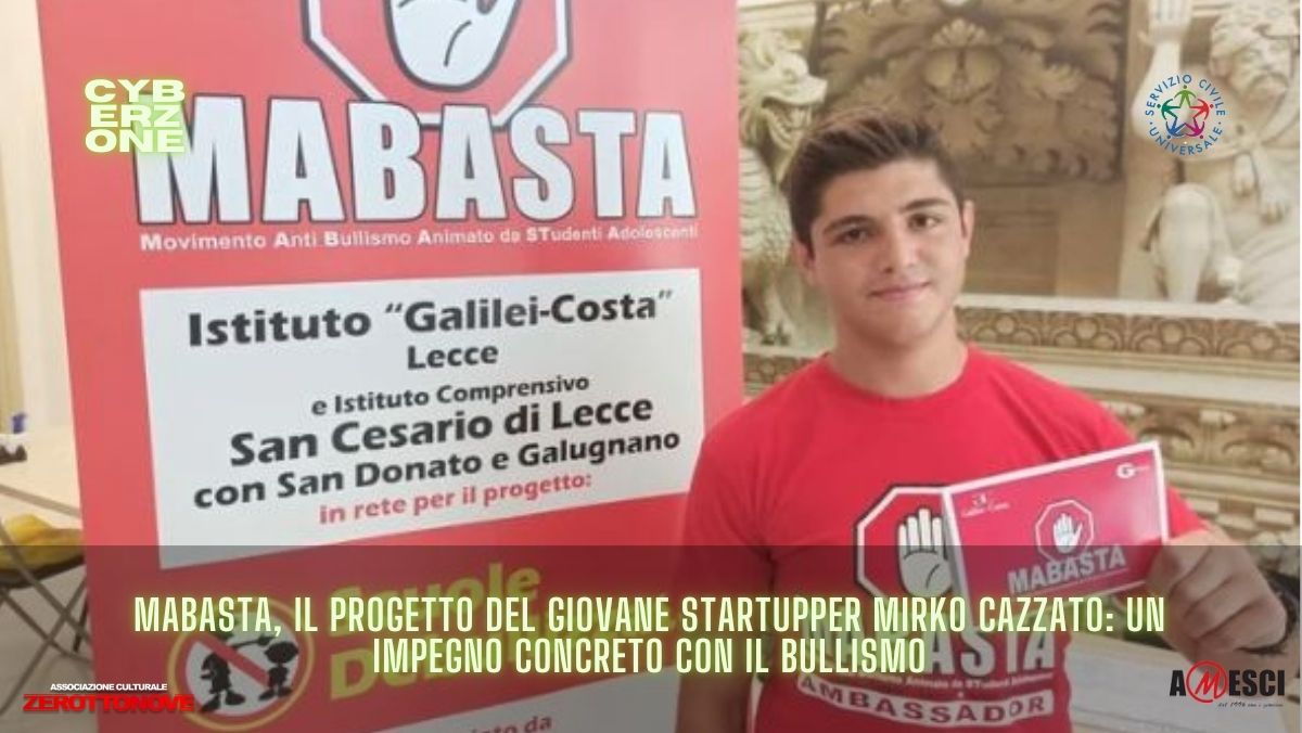 MaBasta, il progetto del giovane Startupper Mirko Cazzato: un impegno concreto con il bullismo