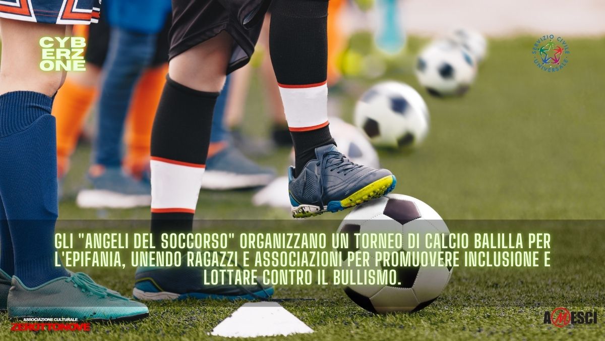 Calcio balilla contro il bullismo: successo per gli “Angeli del Soccorso”