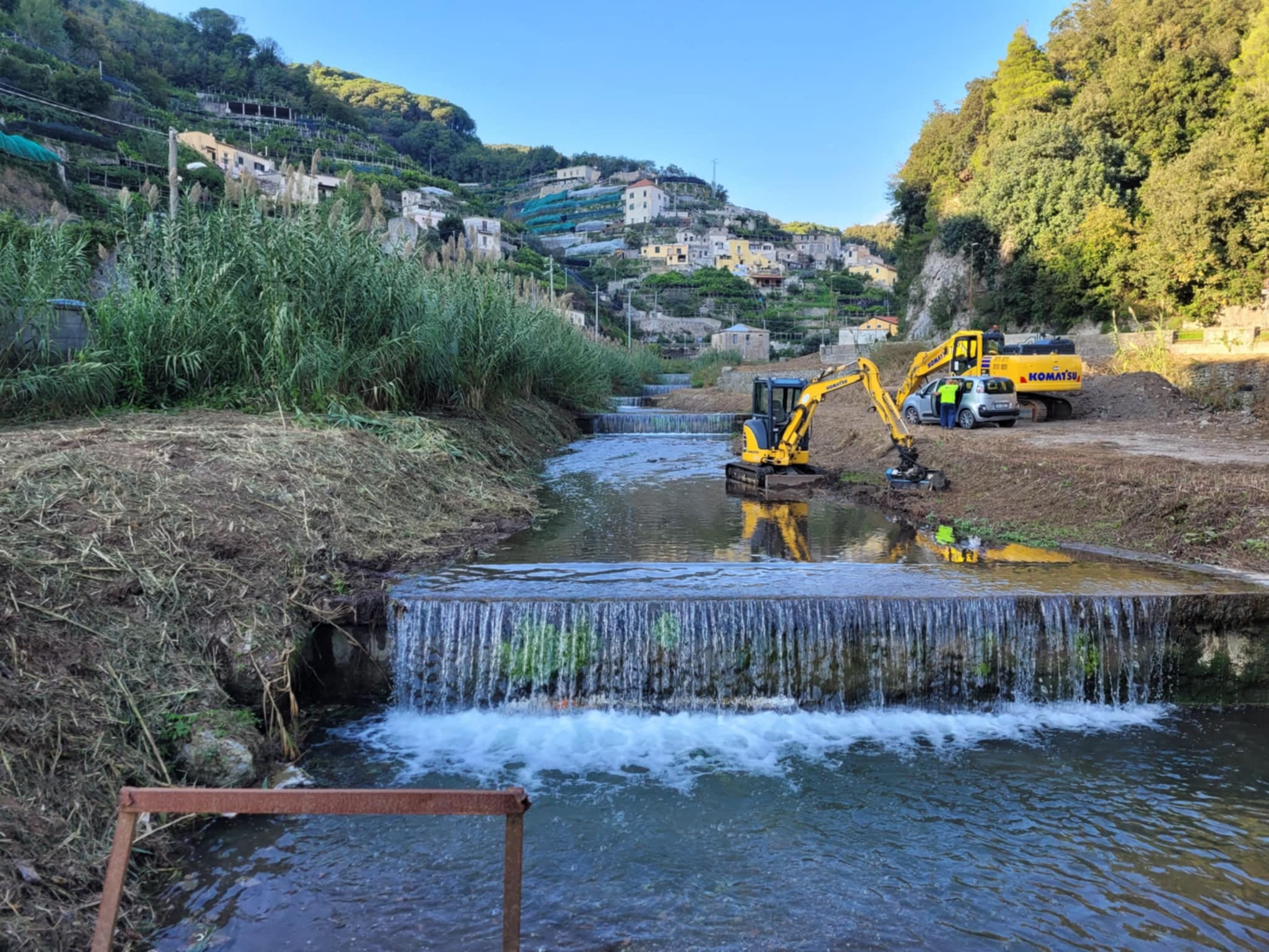 Maiori, in chiusura i lavori di messa in sicurezza del torrente Reghinna Maior