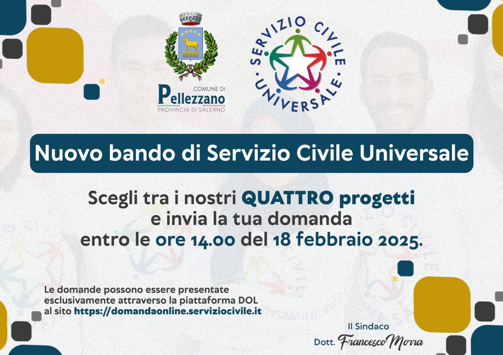 Pellezzano, 20 volontari in quattro progetti per il Servizio Civile Universale 2025