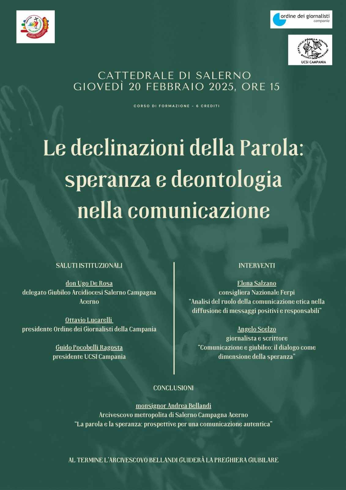 “Le declinazioni della Parola: speranza e deontologia nella comunicazione”: il corso di formazione organizzato in collaborazione con l’Ordine dei Giornalisti della Campania