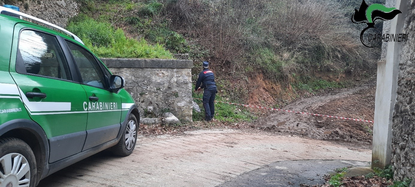 Tramonti, pista carrabile non autorizzata in un bosco: scatta la denuncia