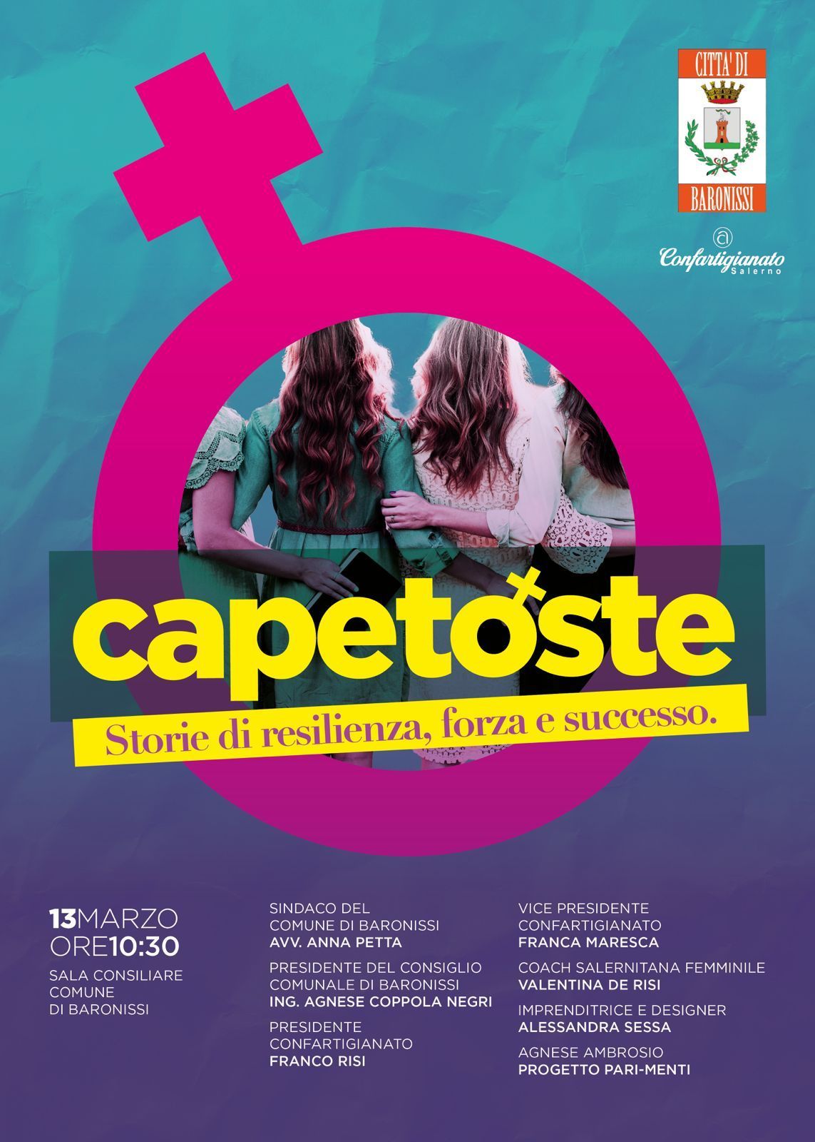 Baronissi celebra la resilienza femminile con l’evento “Capetoste”