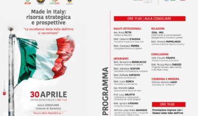 Baronissi celebra il Made in Italy: convegno, premiazioni e degustazioni per valorizzare le eccellenze della Valle dell’Irno
