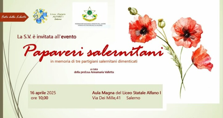 Salerno, al Liceo “Alfano I” una cerimonia commemorativi dedicata a tre partigiani salernitani