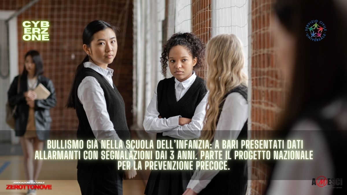 bullismo già a tre anni allarme dalle scuole dell infanzia i dati presentati a bari durante il lancio del progetto nazionale