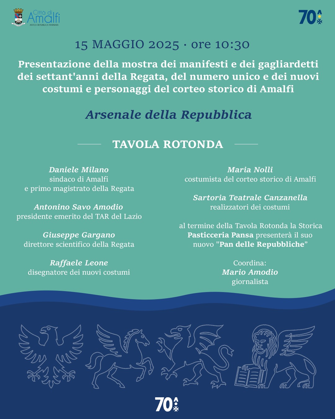 Amalfi pronta ad accogliere le Repubbliche Marinare: Giovedì 15 maggio primo evento culturale in Arsenale Amalfi pronta ad accogliere le Repubbliche Marinare: Giovedì 15 maggio primo evento culturale in Arsenale