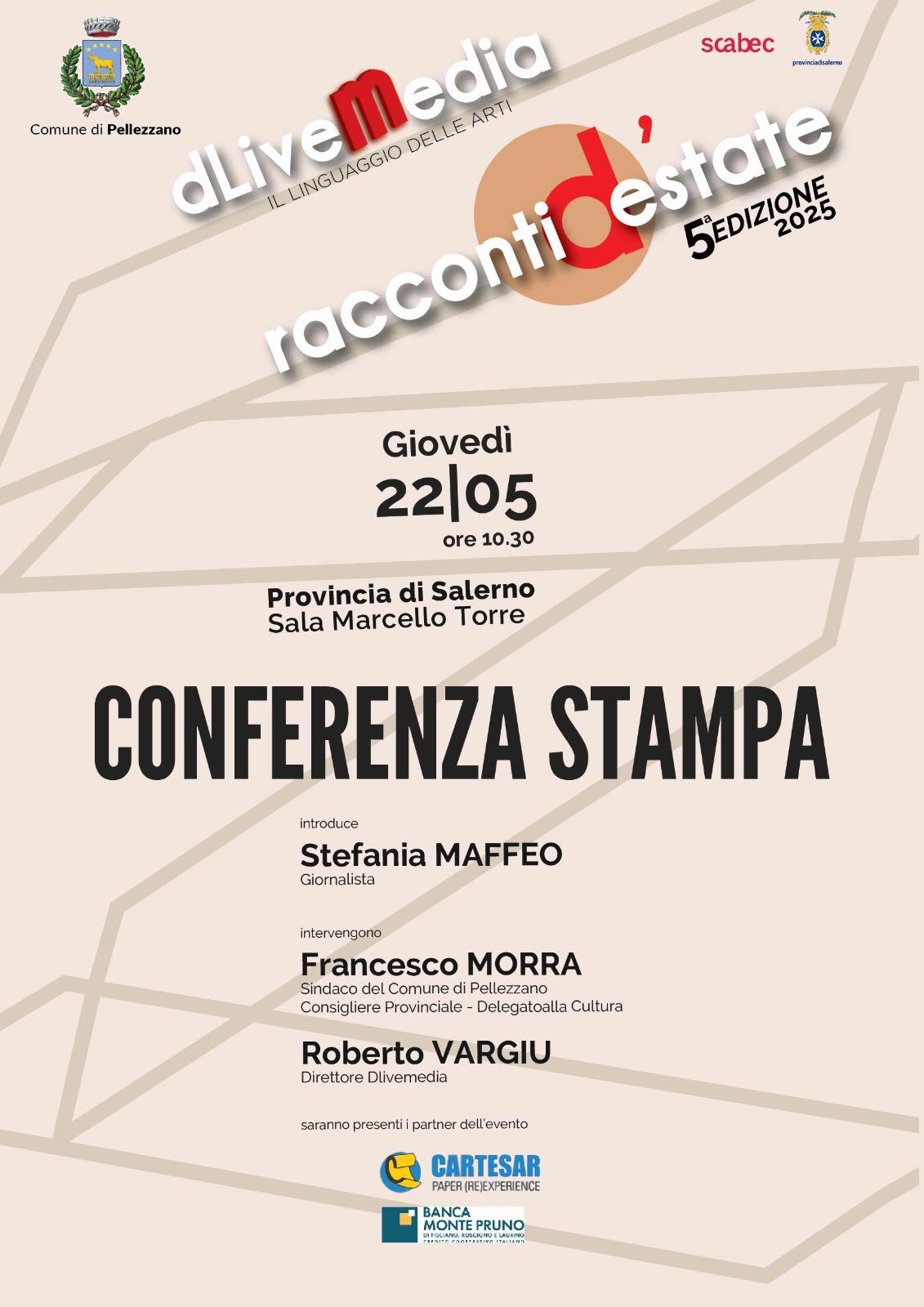 pellezzano ritorna la rassegna culturale racconti d estate