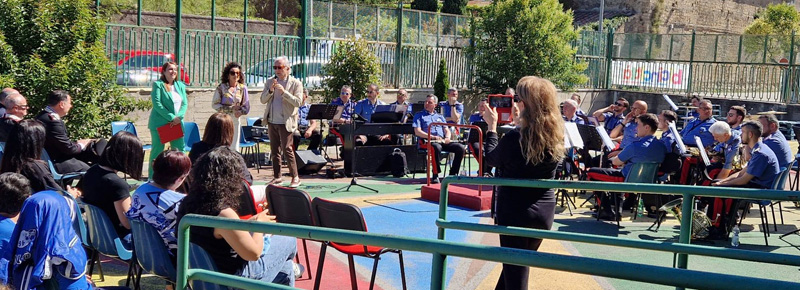 roccapiemonte al comvass la fanfara dei carabinieri e l8217amministrazione pagano restituisce la palestra agli studenti