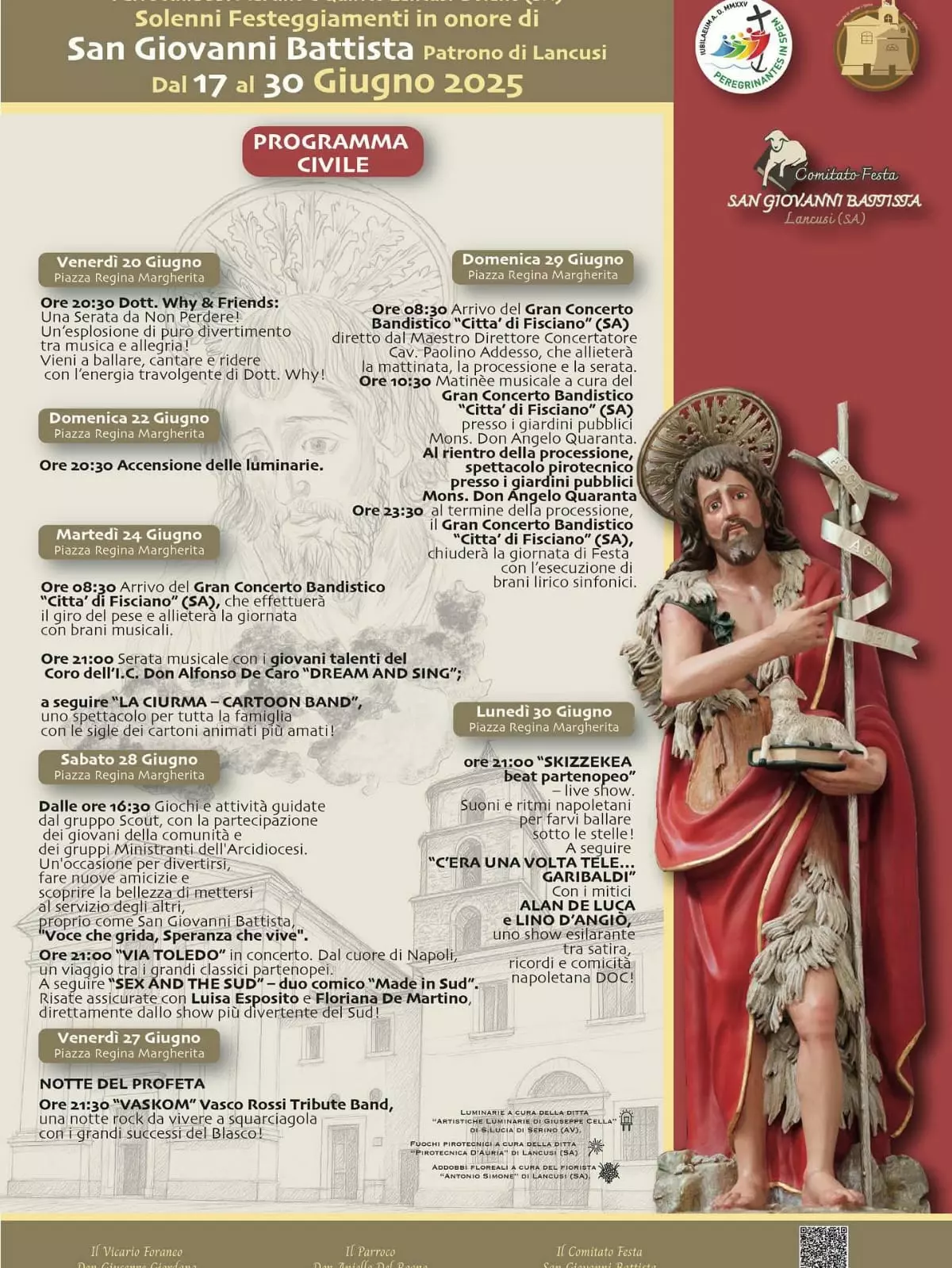 lancusi si stringe attorno al suo patrono torna la festa di san giovanni battista