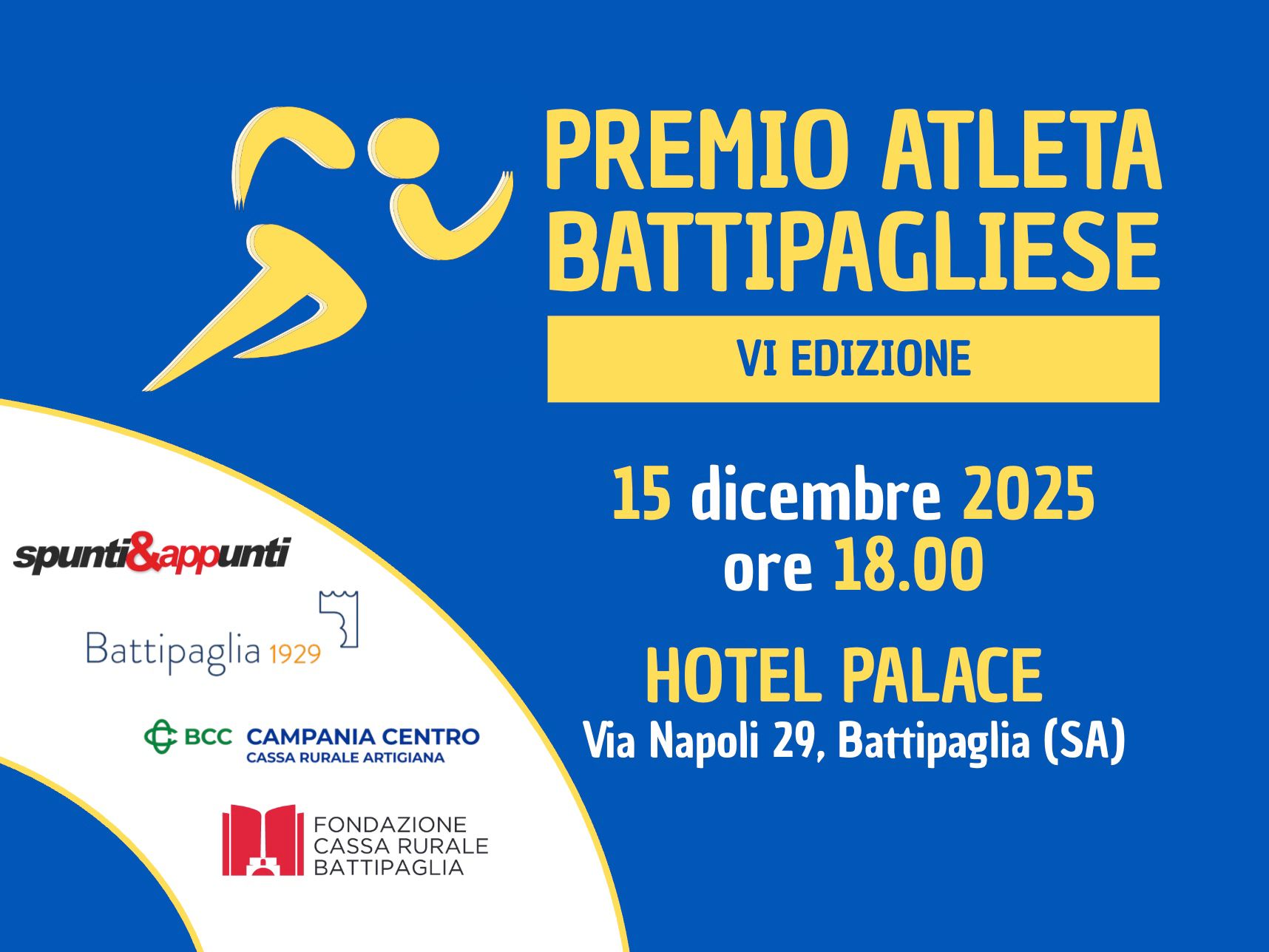 Atleta Battipagliese 2025: premiati 25 protagonisti dello sport Atleta Battipagliese 2025: premiati 25 protagonisti dello sport