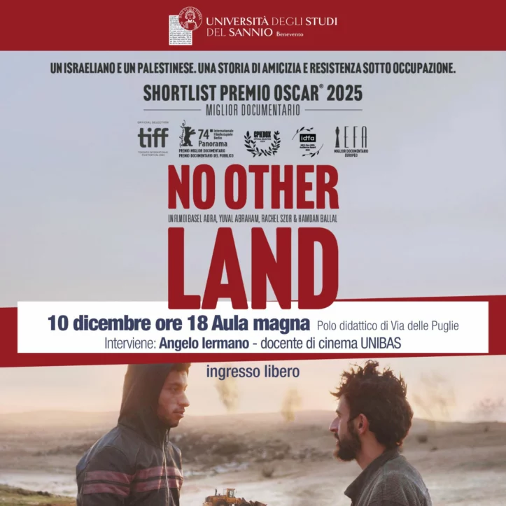 No Other Land all’UNISANNIO: proiezione per i Diritti Umani