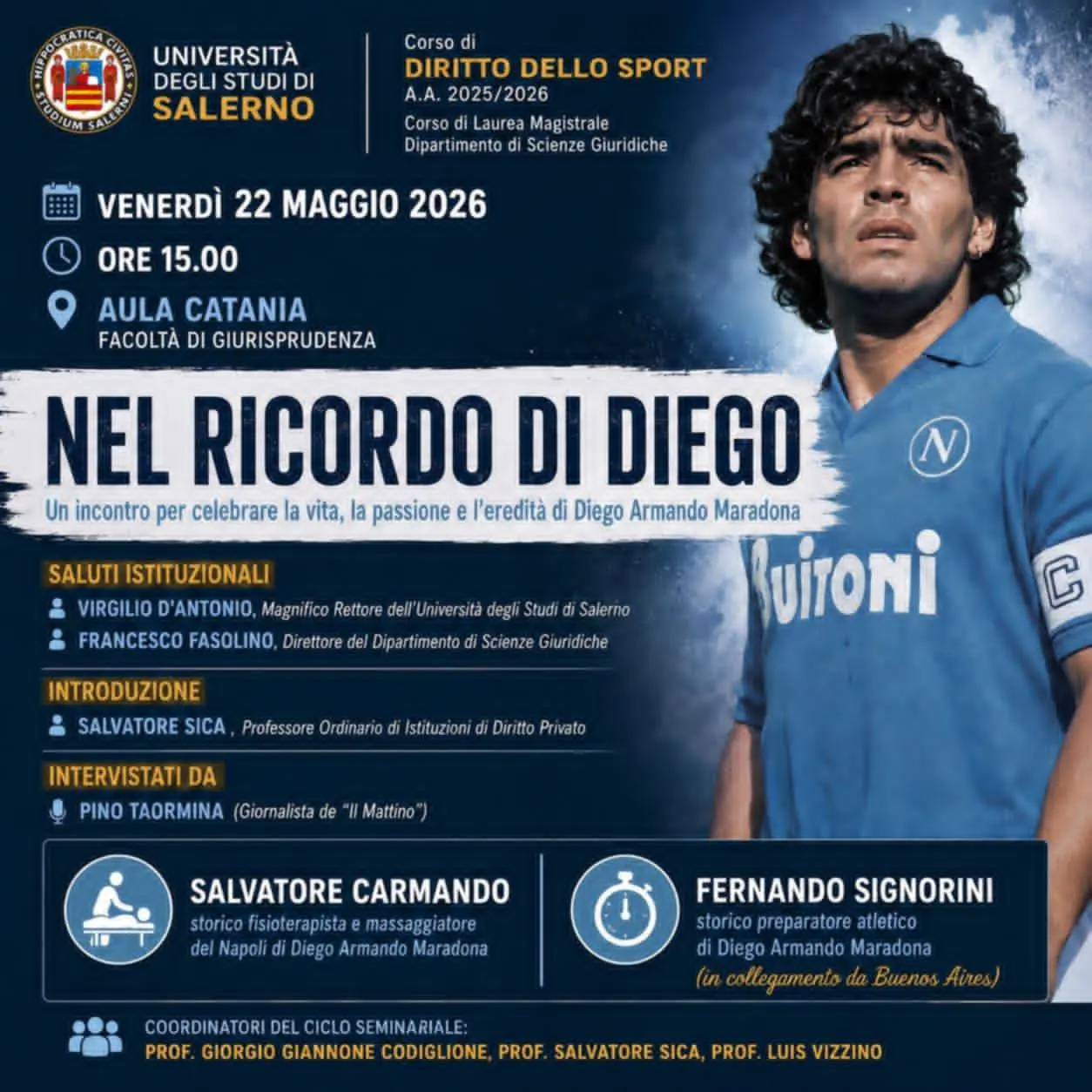 l8217universit224 di salerno celebra diego armando maradona da Zon.it l8217universit224 di salerno celebra diego armando maradona