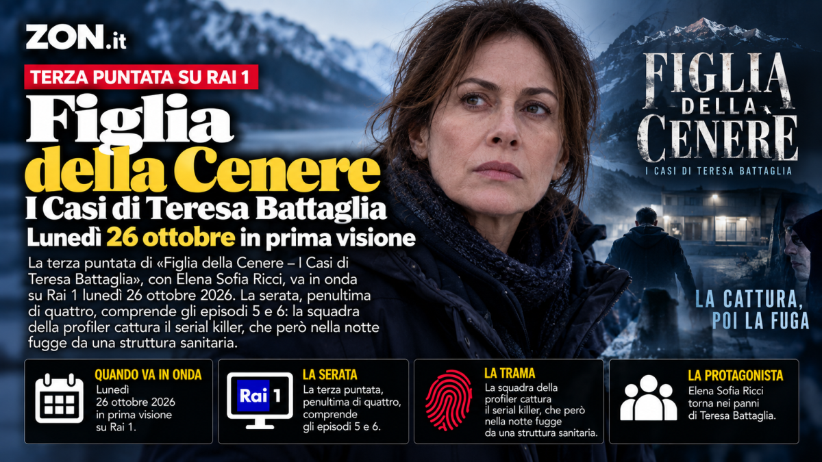 teresa battaglia anticipazioni della terza puntata di figlia della cenere del 26 ottobre il killer viene catturato e poi fugge da Zon.it teresa battaglia anticipazioni della terza puntata di figlia della cenere del 26 ottobre il killer viene catturato e poi fugge