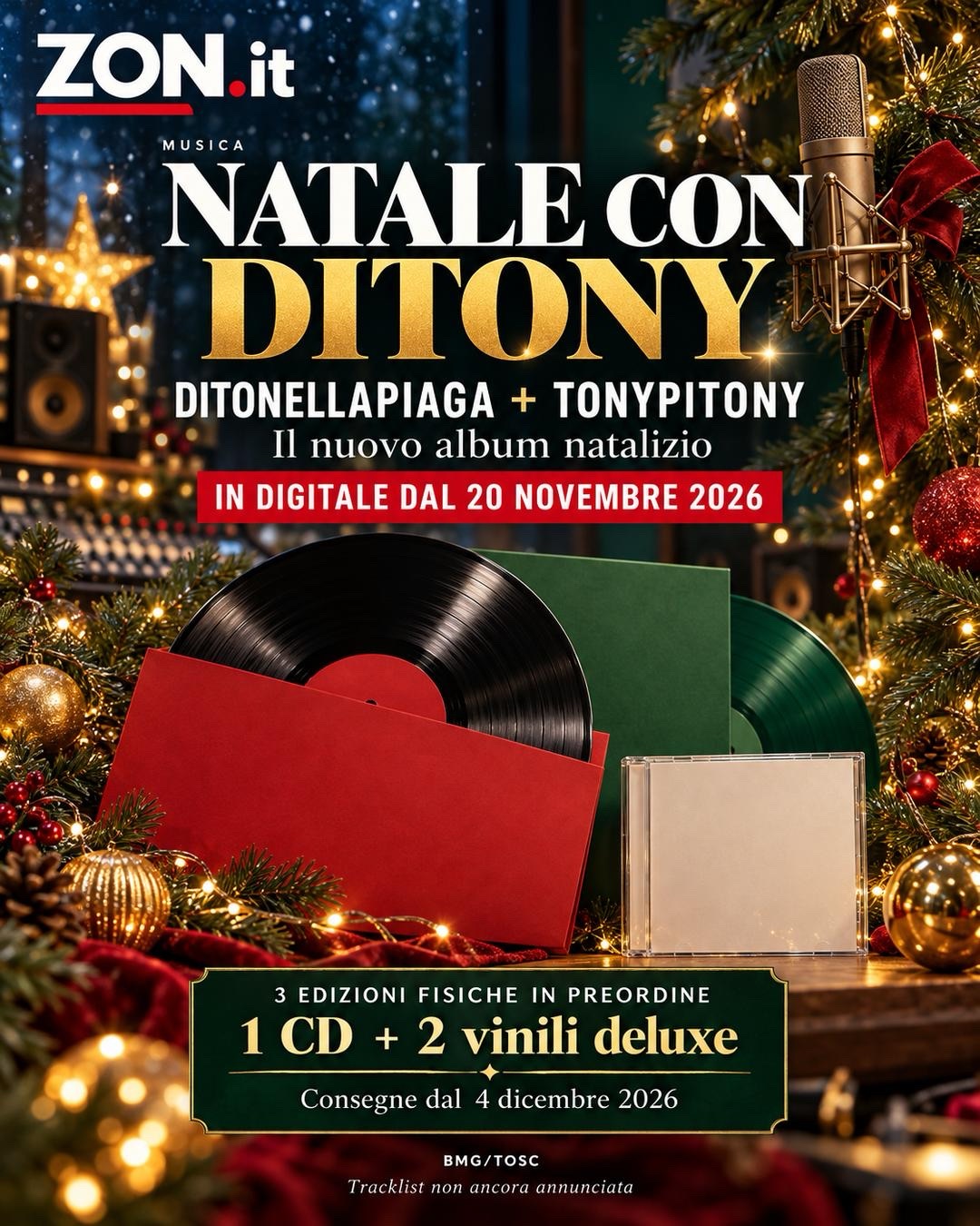 Natale con Ditony: uscita, vinili e preordine del disco