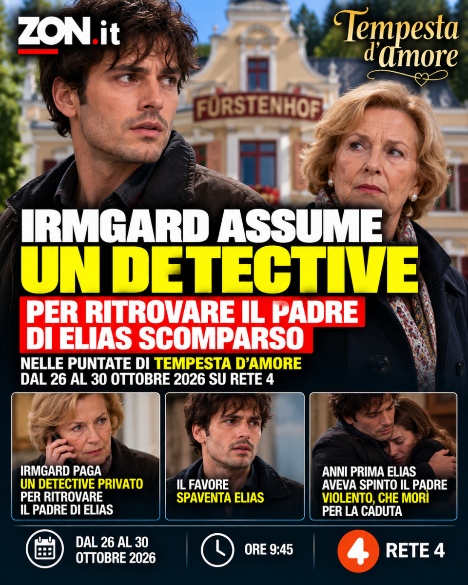 tempesta d8217amore trame 26 30 ottobre irmgard assume un detective e il segreto di elias e olivia rischia di venire a galla da Zon.it tempesta d8217amore trame 26 30 ottobre irmgard assume un detective e il segreto di elias e olivia rischia di venire a galla