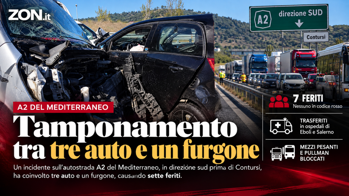 incidente sull8217a2 prima di contursi sette feriti nessuno in codice rosso da Zon.it incidente sull8217a2 prima di contursi sette feriti nessuno in codice rosso