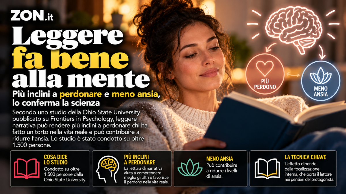 leggere romanzi aiuta a perdonare lo studio della ohio state university su oltre 1500 persone da Zon.it leggere romanzi aiuta a perdonare lo studio della ohio state university su oltre 1500 persone