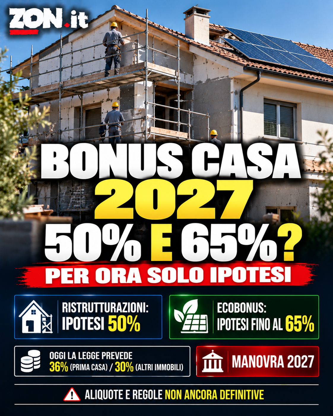 bonus casa 2027 le ipotesi ristrutturazioni al 50 ed ecobonus fino al 65 da Zon.it bonus casa 2027 le ipotesi ristrutturazioni al 50 ed ecobonus fino al 65