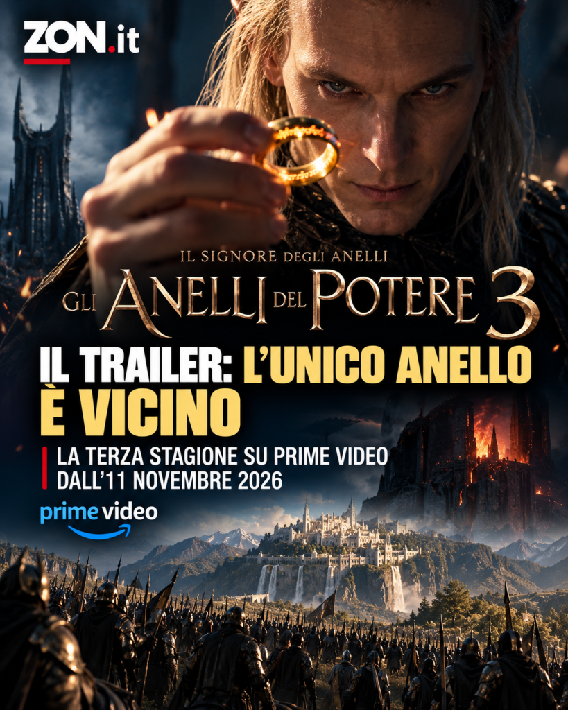 gli anelli del potere 3 il trailer l8217unico anello 232 vicino gli episodi su prime video dall821711 novembre 2026 da Zon.it gli anelli del potere 3 il trailer l8217unico anello 232 vicino gli episodi su prime video dall821711 novembre 2026