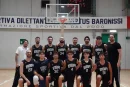 Giocatori della Baronissi Basketball Academy sul parquet del Palairno di Baronissi prima dell'esordio in Divisione Regionale 2